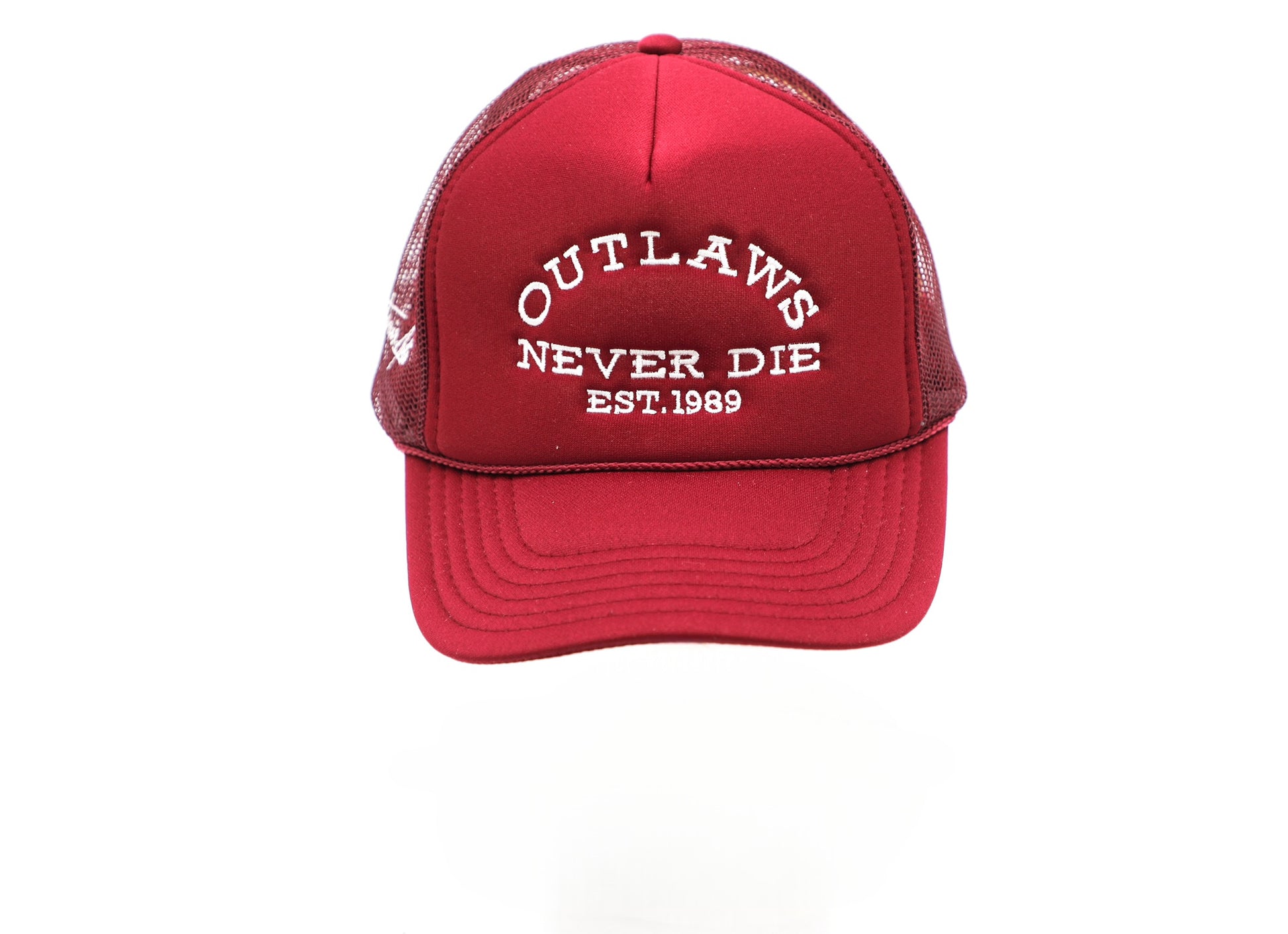 OUTLAWS NEVER DIE Trucker Red