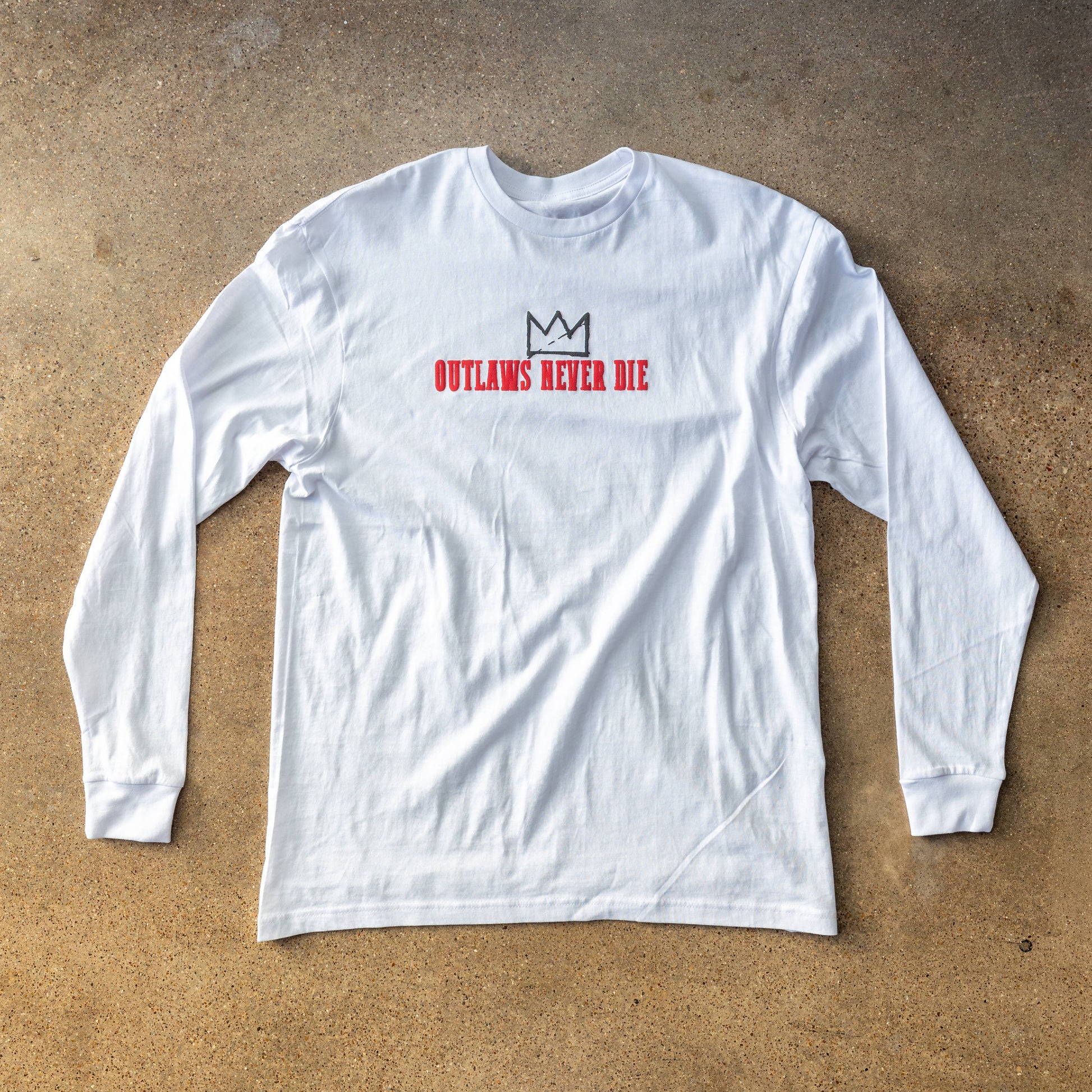 OUTLAW SKELE - LONG SLEEVE WHITE