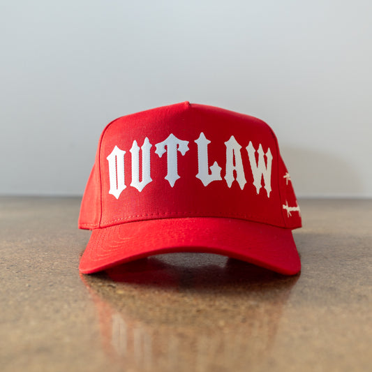OUTLAW BASEBALL CAP - RED