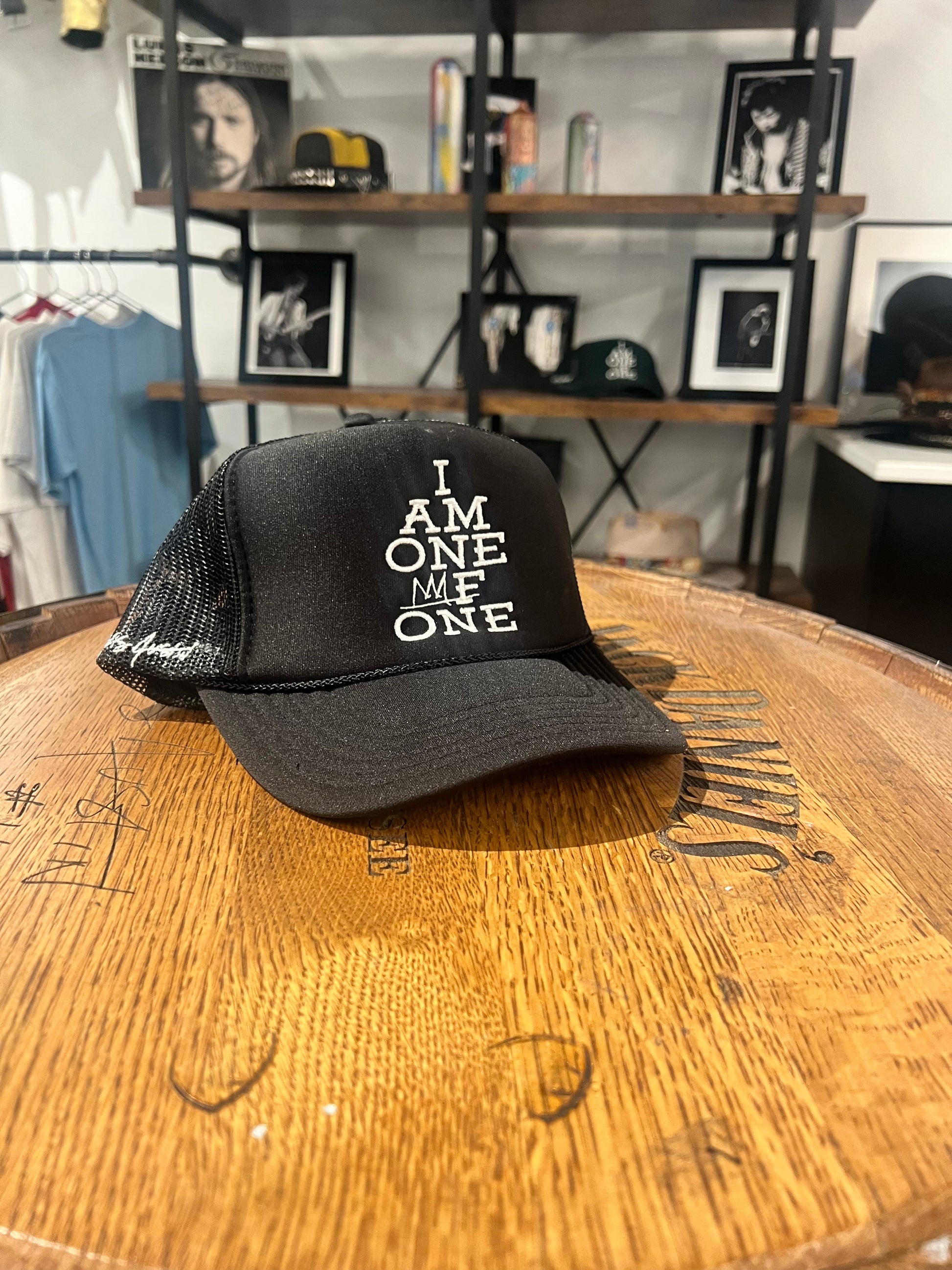I Am One Of One Trucker Hat Black