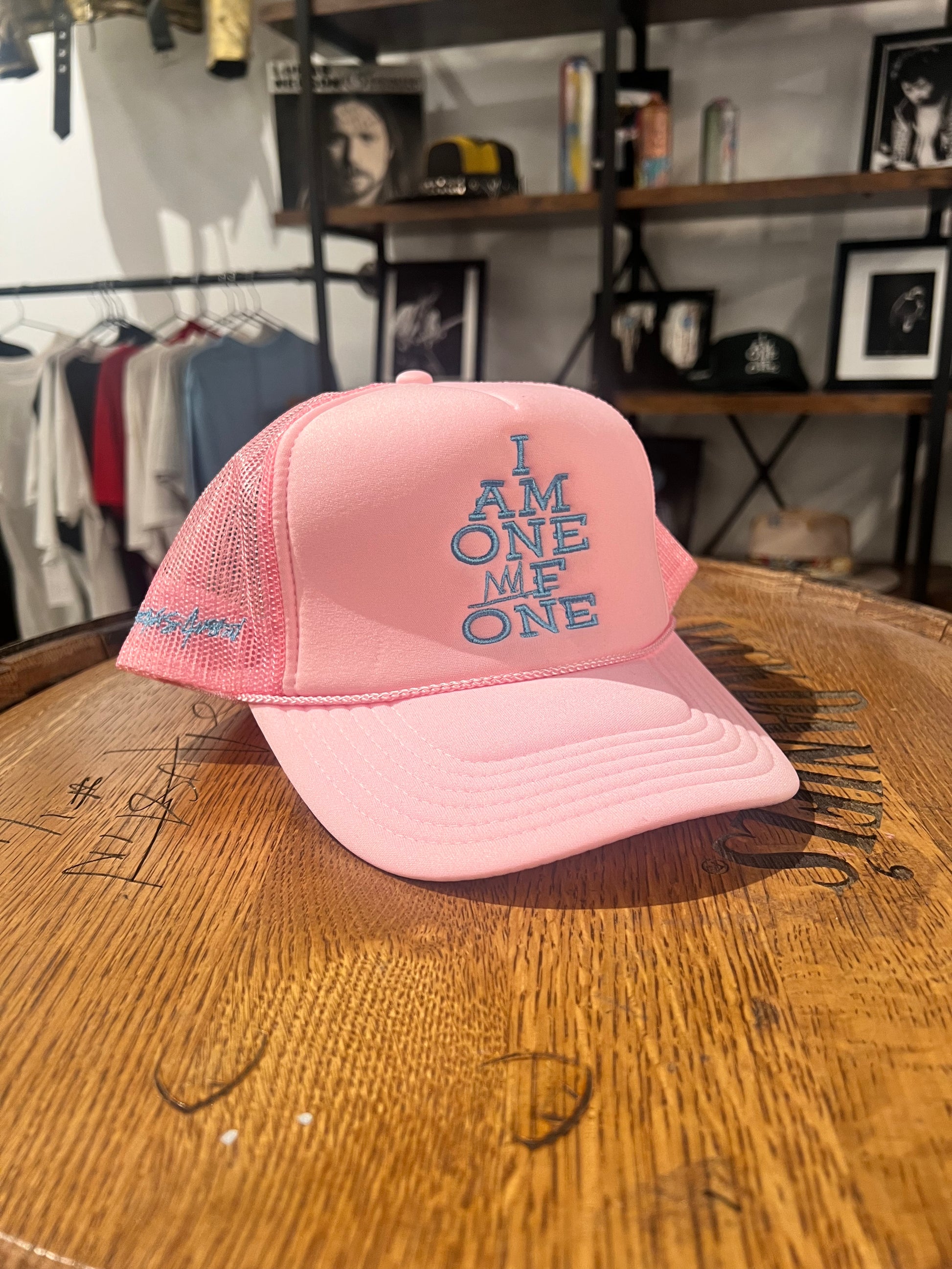 I AM ONE OF ONE Trucker Baby Pink